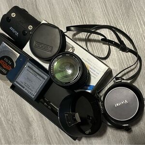 Black Camera Lens Kit with Carrying Case